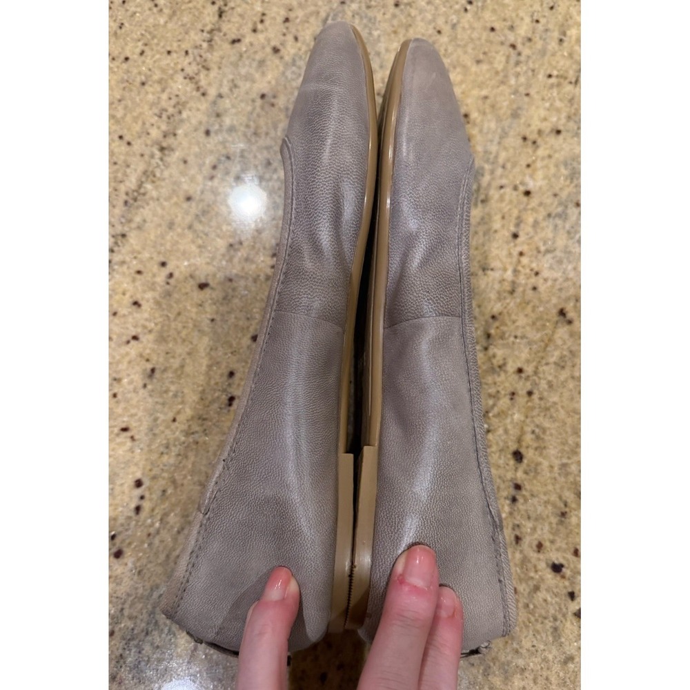 Frye Regina Ballet Flats Ash Gray Tan Women's Size 8 leather - Picture 5 of 7